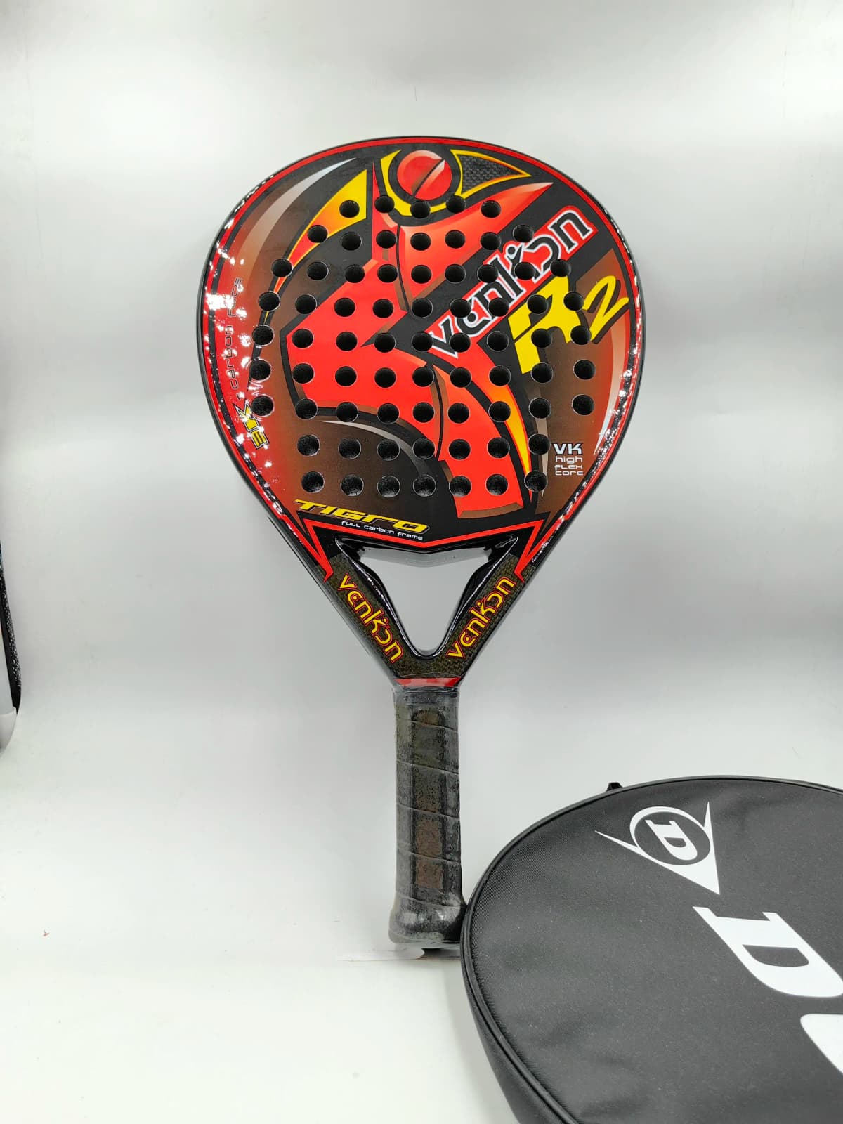 Padel Racket Carbon Fiber Surface with EVA Memory Flex Foam Core Padel Tennis Racquets Lightweight