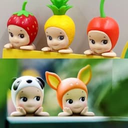 Cute Animal and Fruit Series Doll Anime Figures Blind Box 8cm Action Figure Car Ornament Children Gift Decoration