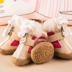 4pcs/set Elastic Winter Pet Dog Shoes Anti-slip Velvet Thickening Warmer Small Comfort Boots Puppy Animal Chihuahua Yorkshire