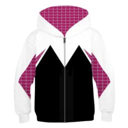 Hot New Fashion Cosplay Hooded Jacket Red Blue Colorblock Spider Pattern Hoodie Casual Unisex Y2K Long Sleeve Sweatshirt Top