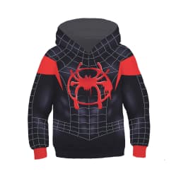 Hot New Fashion Cosplay Hooded Jacket Red Blue Colorblock Spider Pattern Hoodie Casual Unisex Y2K Long Sleeve Sweatshirt Top