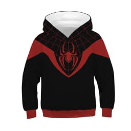 Hot New Fashion Cosplay Hooded Jacket Red Blue Colorblock Spider Pattern Hoodie Casual Unisex Y2K Long Sleeve Sweatshirt Top