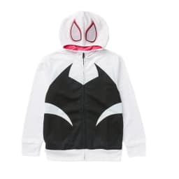 Hot New Fashion Cosplay Hooded Jacket Red Blue Colorblock Spider Pattern Hoodie Casual Unisex Y2K Long Sleeve Sweatshirt Top