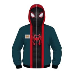 Hot New Fashion Cosplay Hooded Jacket Red Blue Colorblock Spider Pattern Hoodie Casual Unisex Y2K Long Sleeve Sweatshirt Top