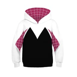 Hot New Fashion Cosplay Hooded Jacket Red Blue Colorblock Spider Pattern Hoodie Casual Unisex Y2K Long Sleeve Sweatshirt Top