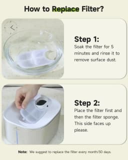 Replacement Filters For APETDOLA Stainless Steel Water Fountain Drinking Dispenser with 6-layer Filtration System 8-pack FS10PRO