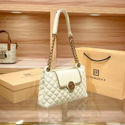 Brand Genuine Leather Chain Bag for Women in 2024, New Designer with a Sense of Luxury, Large Capacity Underarm Shoulder Bag
