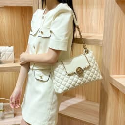 Brand Genuine Leather Chain Bag for Women in 2024, New Designer with a Sense of Luxury, Large Capacity Underarm Shoulder Bag