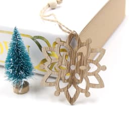 6PCS Vintage Christmas Wooden Pendants Hollow Hanging Ornaments for Christmas Tree Decorations Kids Xmas Gifts DIY Painting