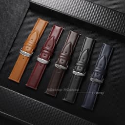 Vintage Brown Leather Watchband 18mm 20mm 22mm 24mm Cowhide Watch Strap Men Women Quick Release Bracelet Universal Wristband