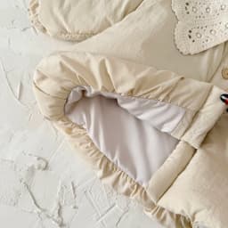 Korean Style Sweet Baby Girl Padded Jacket Winter Warm Large Lace Collar Princess Coat Casual Short Outwear