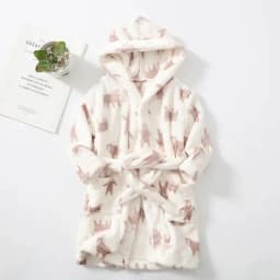 Kids Coral Velvet Bathrobe Baby Girls Boy Cartoon Fleece Pajamas Children Soft Bath Robe Nightgown Teenager Toddler Clothing