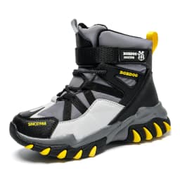 Winter Fashion High-top Sneakers for Children Warm Plush Snow Boots Child Waterproof Sneakers Boys Non-Slip Outdoor Boots 30-39
