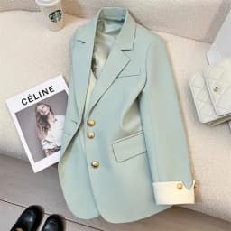 Blazer Woman Korean Fashion Spring Autumn New Solid Color Suit Jacket Leisure Temperament Senior Sense of Ladies Suit Streetwear