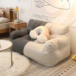 2 Person Bean Bag Sofas Relaxing Soft Lazy Puffs Sofa Living Room Comfortable Backrest Chair Portable Sleeping Sofas Furniture