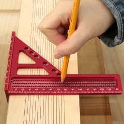 Aluminum Alloy 3D Woodworking Square Protractor, Multipurpose Triangle Layout Marking Measuring Ruler, Wood DIY Layout Hand Tool