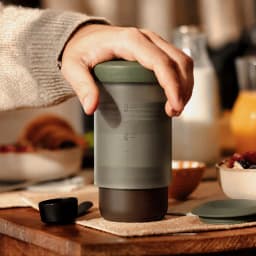WACACO Prestina, All-in-1 Portable French Press Coffee Maker, Foldable Manual Brewer for Camping, Hiking & Travel, Easy Clean