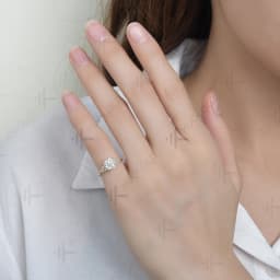 Kuololit 1.2ct Round Moissanite Rings for Women Solid 14K 10K Sliver Yellow Gold for Anniversary Wedding Engagement Christmas