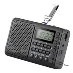 Full Band Radio with LED Screen Display Portable FM/AM/SW Receiver MP3 Music Player for Home Outdoor Gifts for Seniors Elderly
