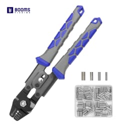 Booms Fishing XW40 Multifunction Fishing Crimping Pliers Tools Set Non-Slip Handle Fishing Crimping Tool with Crimp Sleeves Kits