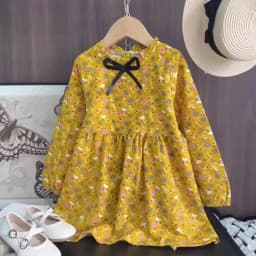 Bear Leader New Autumn Girls Dress Spring Kids Princess Dress Casual Floral Costumes Children Clothing Flowers Dresses 2-8 Years