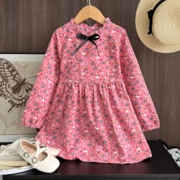 Bear Leader New Autumn Girls Dress Spring Kids Princess Dress Casual Floral Costumes Children Clothing Flowers Dresses 2-8 Years