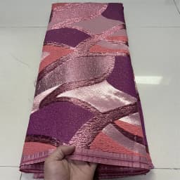 2025High QualityAfrican Nigerian Tulle Lace Fabric Organza Embroidery Guipure Brocade Jacquard Wedding Dresses Party Gowns 5Yard