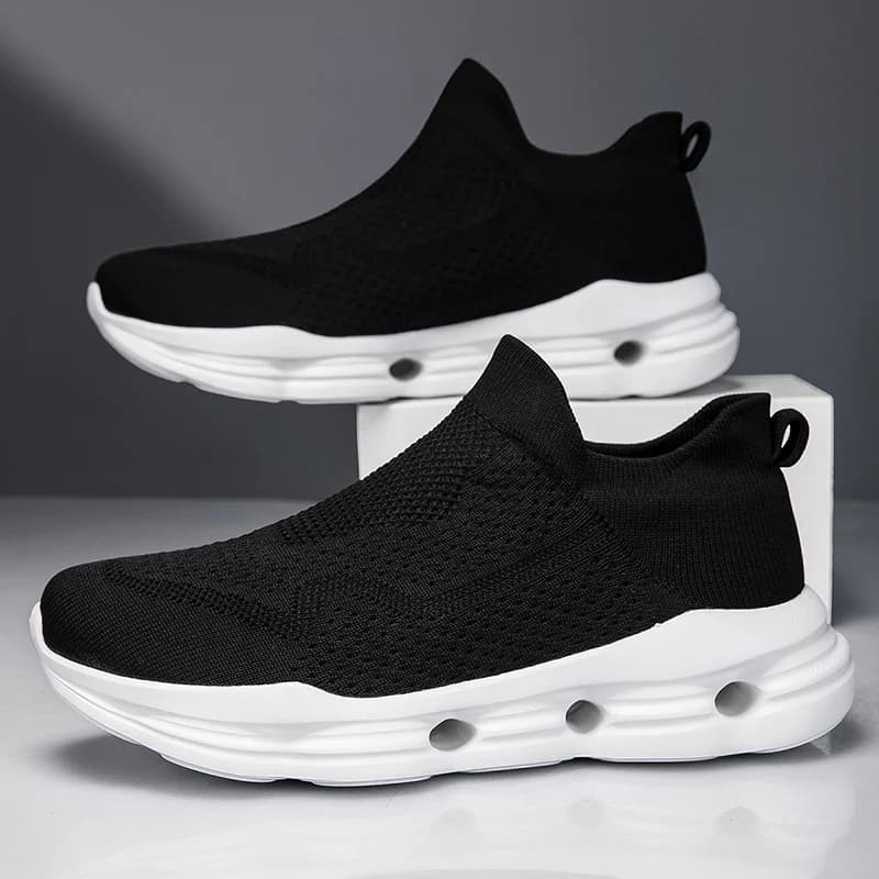 Running Shoes Men Lightweight Mesh Comfortable Flat Casual Walking Shoes Slip-on Unisex Sneakers for Men and Women Big Size