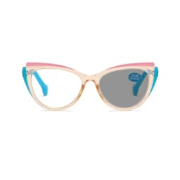 Fashion Cat Eye Photochromic Presbyopia Glasses for Women Comfortable Large Frame Reading Glasses with Plus Diopters