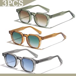 1/2/3 Pcs Wholesale Sunglasses Square Retro Men Fashion Punk Sun Glasses Women Travel Eyewear Lunette De Soleil Femme UV400
