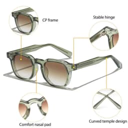 1/2/3 Pcs Wholesale Sunglasses Square Retro Men Fashion Punk Sun Glasses Women Travel Eyewear Lunette De Soleil Femme UV400