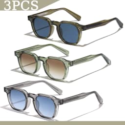 1/2/3 Pcs Wholesale Sunglasses Square Retro Men Fashion Punk Sun Glasses Women Travel Eyewear Lunette De Soleil Femme UV400
