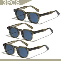 1/2/3 Pcs Wholesale Sunglasses Square Retro Men Fashion Punk Sun Glasses Women Travel Eyewear Lunette De Soleil Femme UV400