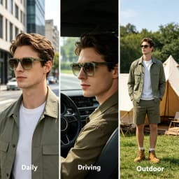 1/2/3 Pcs Wholesale Sunglasses Square Retro Men Fashion Punk Sun Glasses Women Travel Eyewear Lunette De Soleil Femme UV400