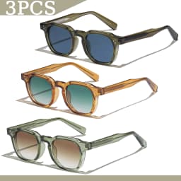1/2/3 Pcs Wholesale Sunglasses Square Retro Men Fashion Punk Sun Glasses Women Travel Eyewear Lunette De Soleil Femme UV400