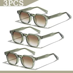 1/2/3 Pcs Wholesale Sunglasses Square Retro Men Fashion Punk Sun Glasses Women Travel Eyewear Lunette De Soleil Femme UV400