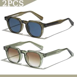 1/2/3 Pcs Wholesale Sunglasses Square Retro Men Fashion Punk Sun Glasses Women Travel Eyewear Lunette De Soleil Femme UV400