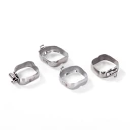 AZDENT 80 Pcs/Box Stainless Steel Dental Orthodontic Bands with Buccal Tube First Molar Roth/MBT 022" 16#-35# Buccal Tubes