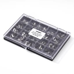 AZDENT 80 Pcs/Box Stainless Steel Dental Orthodontic Bands with Buccal Tube First Molar Roth/MBT 022" 16#-35# Buccal Tubes