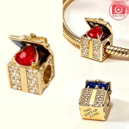 925 Silver Golden Zircon Love Rose Heart Letter Love Key Floral Charms Beads Fit Bracelet Pendant DIY Jewelry for Women Gift