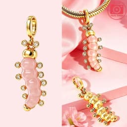925 Silver Golden Zircon Love Rose Heart Letter Love Key Floral Charms Beads Fit Bracelet Pendant DIY Jewelry for Women Gift