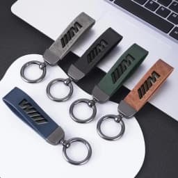 Car Vintage Leather Keychain Keyring Pendant Zinc Alloy Key Ring For BMW M F30 F10 E90 F20 E46 E60 E70 E39 E36 E87 X7 E92 E91 X6