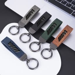 Car Vintage Leather Keychain Keyring Pendant Zinc Alloy Key Ring For BMW M F30 F10 E90 F20 E46 E60 E70 E39 E36 E87 X7 E92 E91 X6