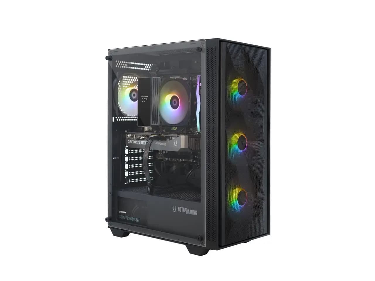 Zotac GAMING MEK AI-Enhanced Gaming PC Desktop Computer - NVIDIA GeForce RTX 5060, AMD Ryzen 5 5500 4.2GHz, 16GB RGB DDR4, 1TB NVME M.2 SSD, 650W 80+ GOLD PSU, WiFi 6E, Windows 11 Home