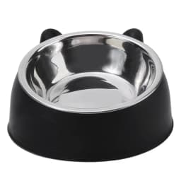 Trendy Stainless Steel Cat Dog Double Bowl 15 Degree Inclined Anti Neck Strain Pet Feeder Slant Mouth Best Selling Pet Supplies