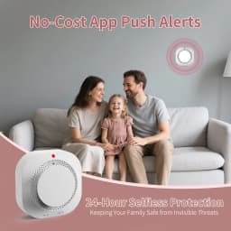 Zigbee Smoke Alarm Tuya Smart Real-time Monitoring APP Notification Smoke Detector For Gas Wall-hung Stoves Bathrooms Industrial Hotel Security