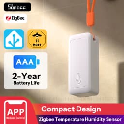 SONOFF SNZB-02B AirGuard TH Lite Zigbee Temperature Humidity Sensor,High-Accuracy Sensing, 6-Month Data Log,Long Battery Life