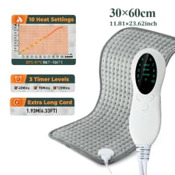Electric Heating Pad Blanket Office Home For Shoulder Neck Back Spine Leg Winter Warm Camping Sheet 110V 220V Washable 30*60cm