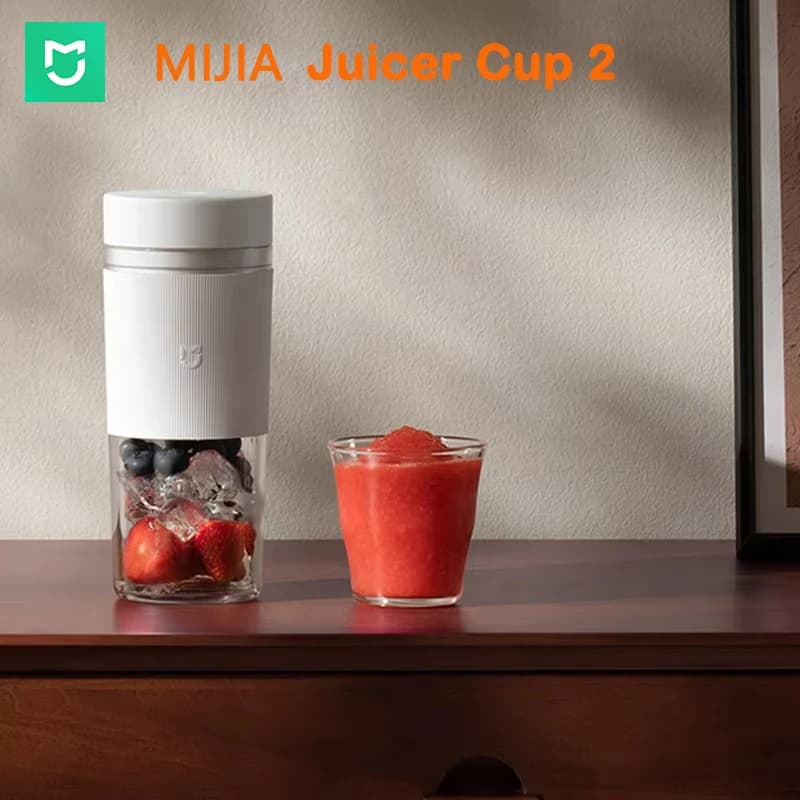 2026 Original MIJIA Portable Juicer Cup 2 Fruit Blender Machine Mini Electric Mixer Ice Crusher Juicing Kitchen Food Processor