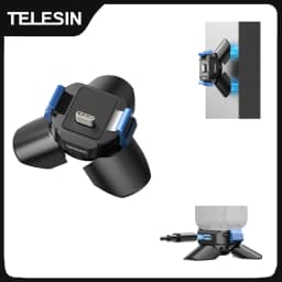 TELESIN Mini Magnetic Tripod for DJI Osmo Pocket 4/3 Base Type-C Charging Adapter Release Camera Stand Mount Holder Stand